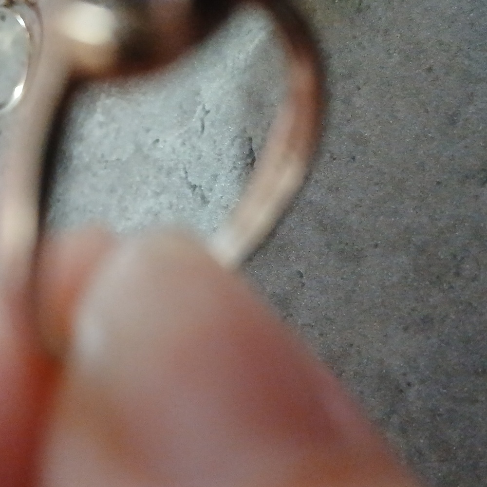 RESERVED - Silver 7 1/4 Opal Ring - Picture 5 of 6